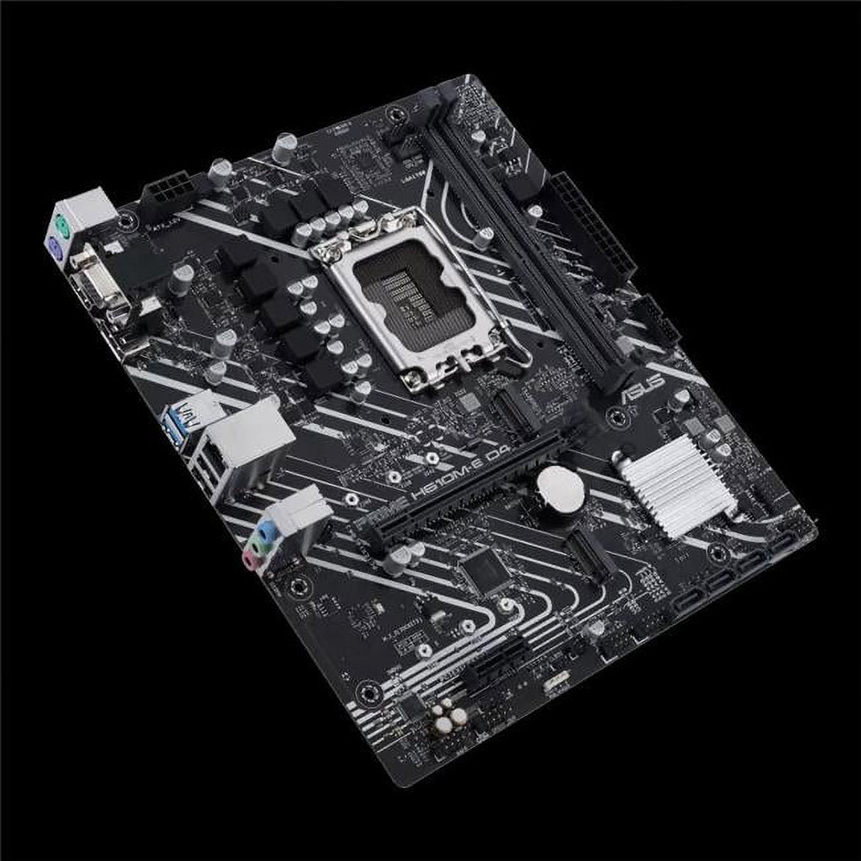 Asus Tek 9.6 x 8.3 in. H610 LGA1700 Max 64GB DDR4 DP D-Sub HDMI mATX Motherboard Black