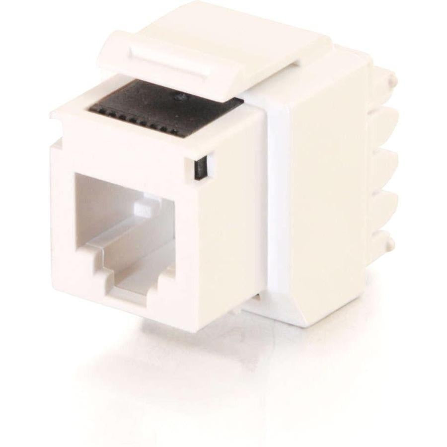 C2G 03801 Cat3 RJ11/RJ12 Keystone Jack, White