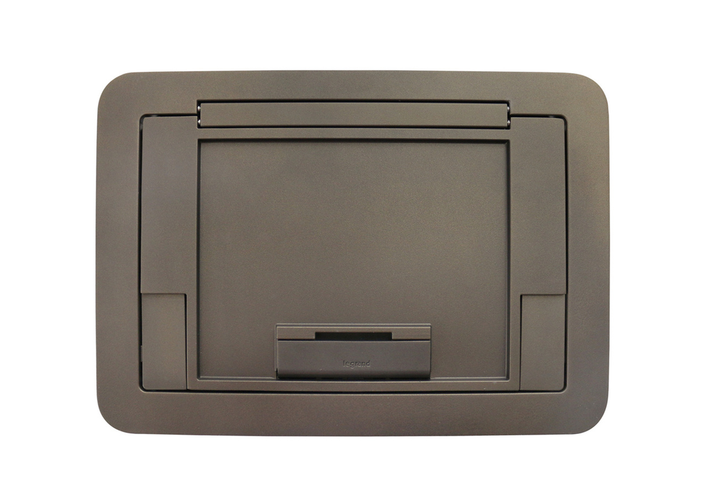 Floor Box Cover Assembly with Insert, Bronze