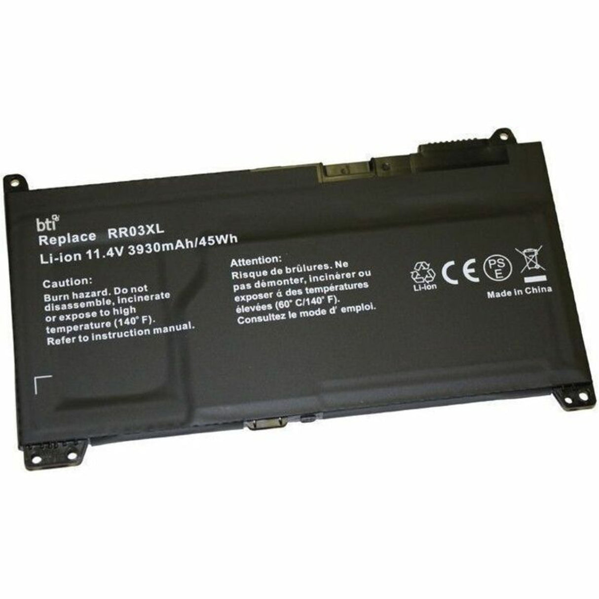 BTI 851610-855-BTI 11.4V 48WHR LI-ION BATTERY 851477-421 RR03XL 851610-850 851610-855 RR03048XL-PR PROBOOK 470 G5 455 G5 455 G4 450 G5 450 G4 440 G5 440 G4 430 G5 430 G4 MT21 MT20 851610855BTI