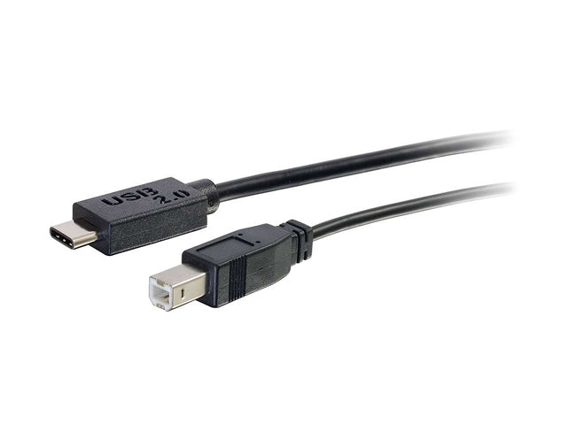 C2G 28858 3FT USB 2.0 USB-C TO USB-B CABLE M/M - BLACK