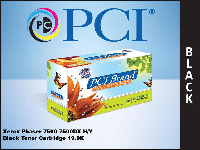 PCI Brand Compatible Toner Cartridge Replacement for Xerox Phaser 106R01439 7500 Black Toner Cartridge 19.8K Yield