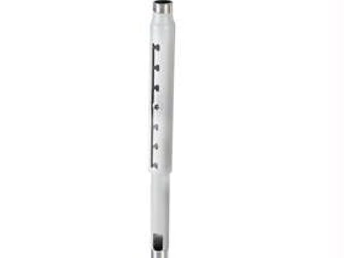 Chief Notched Design Adjustable 12 To 18 Ceiling Mount Extension Column Pipe Weight Capacity 500lbs White