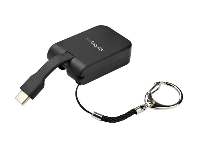 StarTech.com USB-C to DisplayPort Adapter - 4K 60Hz DP Adapter with Built-In Flex Cable and Keychain (CDP2DPFC)
