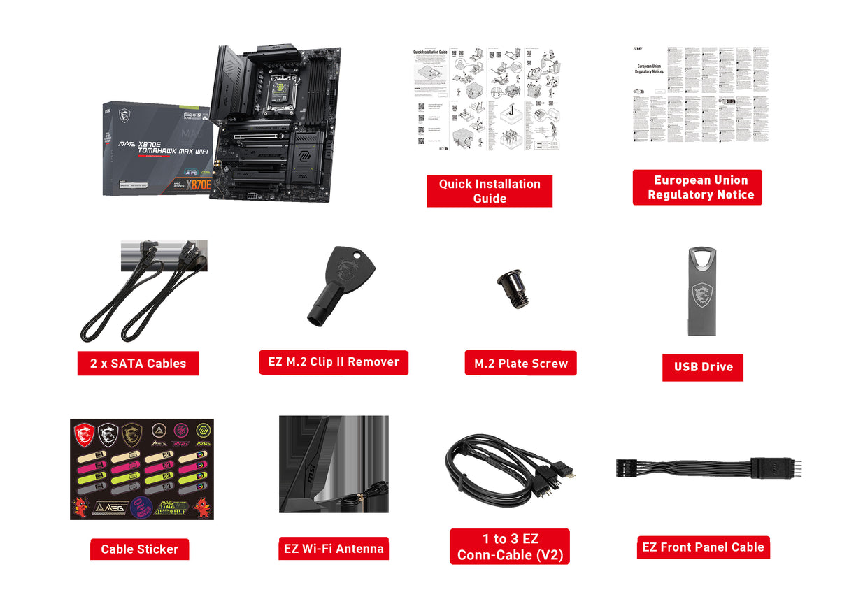 MSI MAG X870E TOMAHAWK MAX WIFI AM5 Motherboard