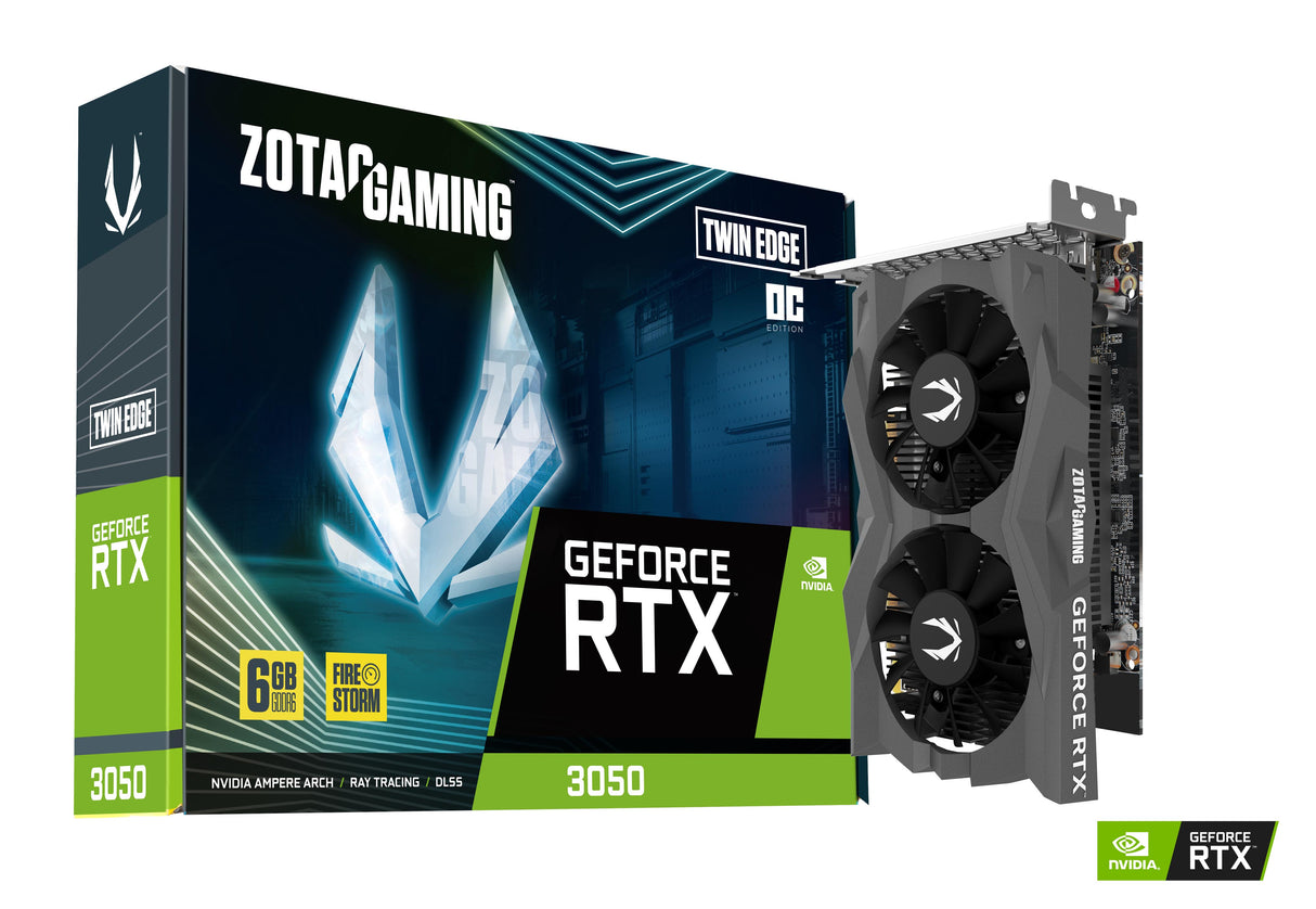 ZOTAC Twin Edge OC RTX 3050 6GB GeForce RTX 3050 Graphics Card ZT-A30510H-10L