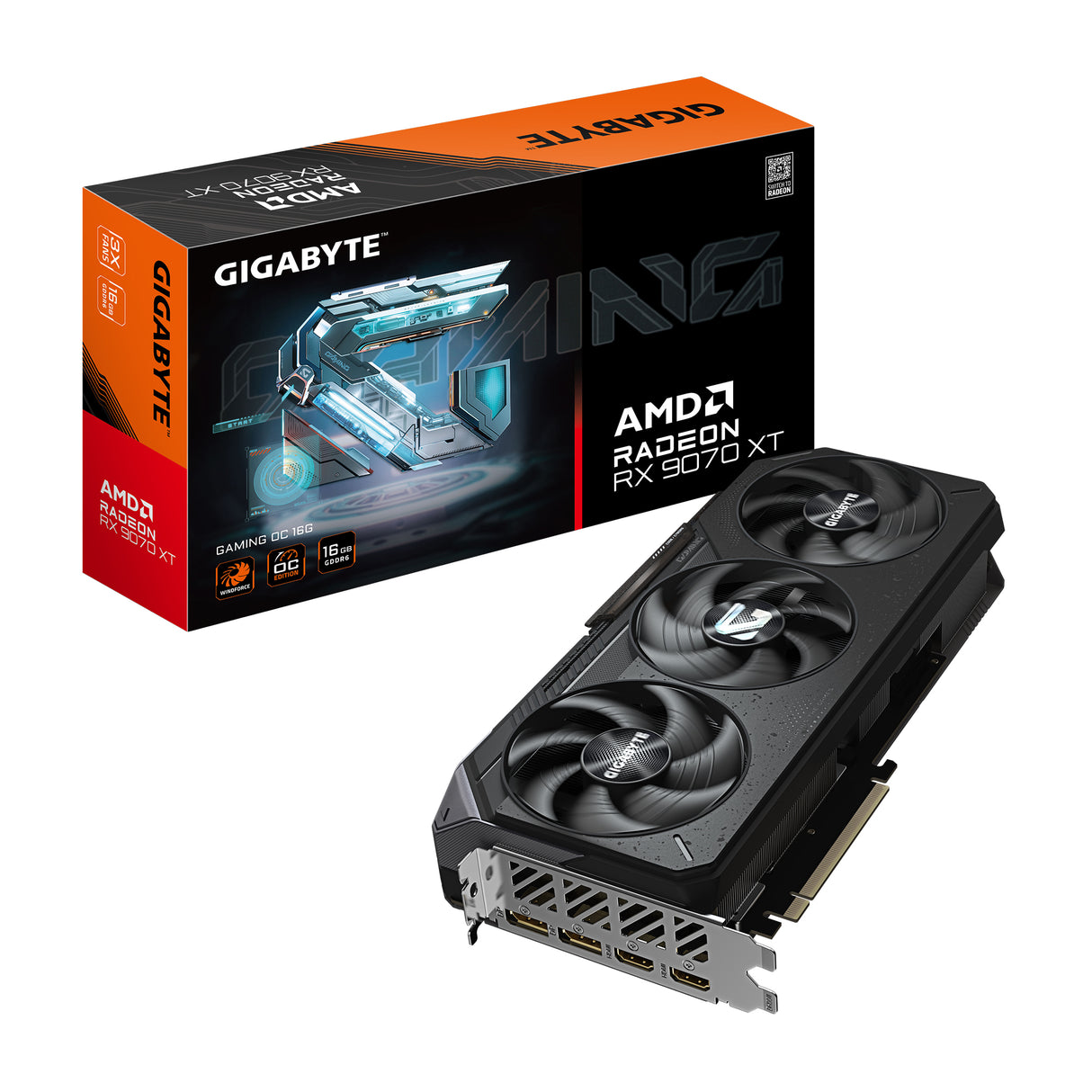 GIGABYTE Gaming Radeon RX 9070 XT Graphics Card GV-R9070XTGAMING OC-16GD