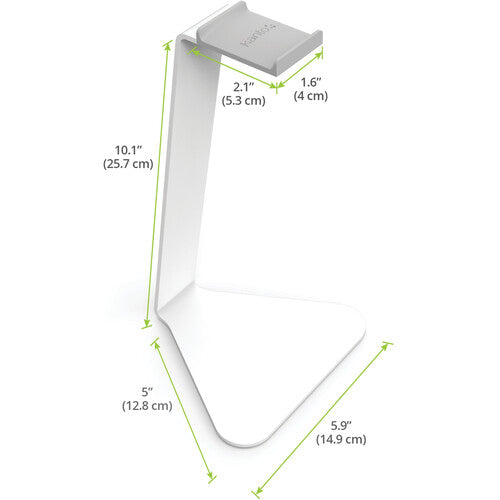 Kanto H1W Universal Headphone Stand With Curved Silicone Padding White