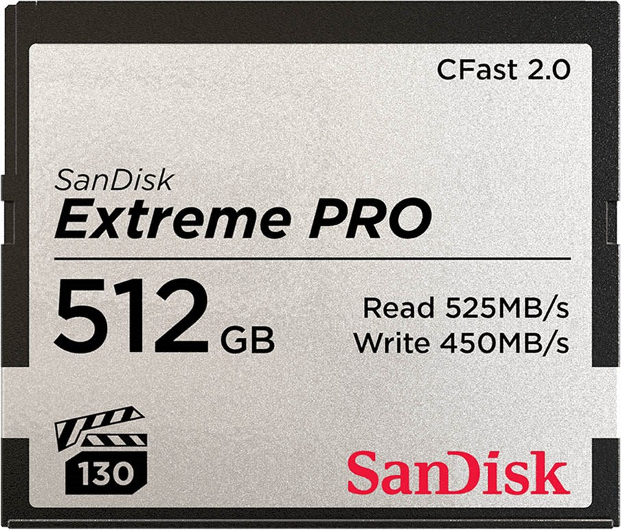 Sandisk Extreme Pro 512 GB CFast 2.0