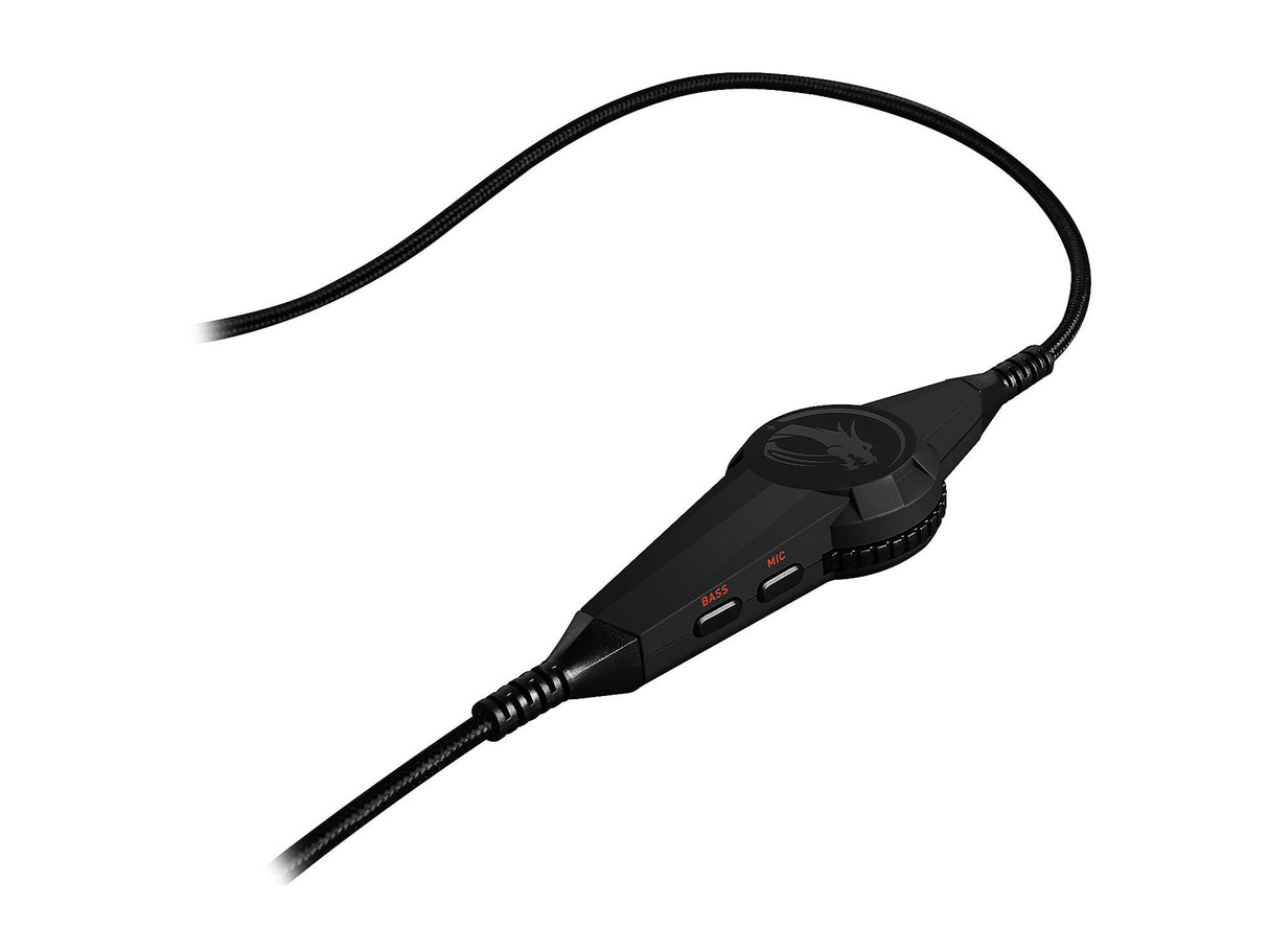 MSI Gaming Headset with Microphone, Enhanced Virtual 7.1 Surround Sound and Intelligent Vibration System (DS502)