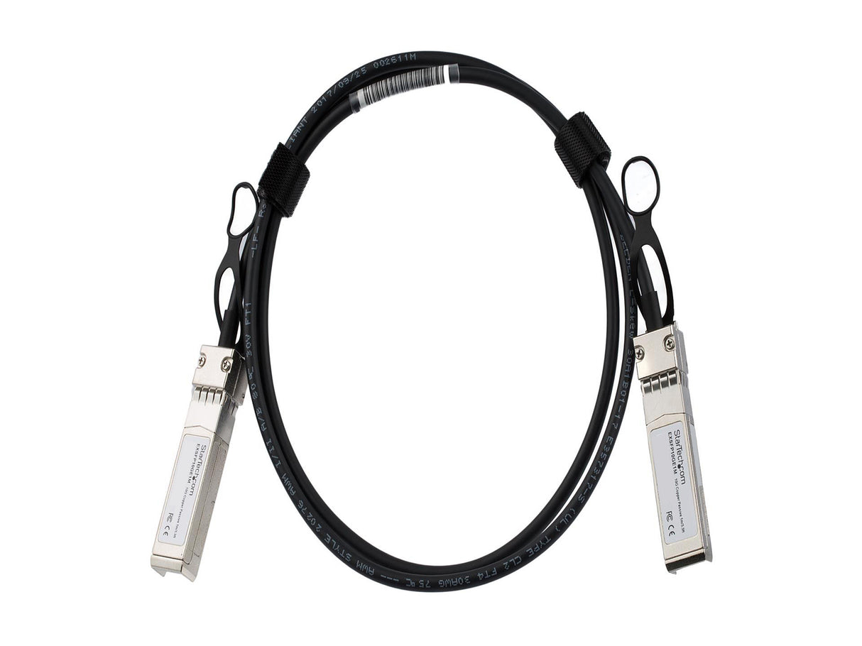 StarTech.com EXSFP10GE1M Juniper EX-SFP-10GE-DAC-1M Compatible - SFP+ Direct Attach Cable - 1 m (3.3 ft) - 10 GbE
