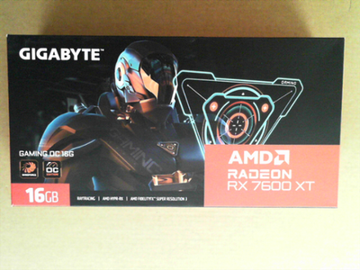 OPEN BOX - GIGABYTE Radeon RX 7600 XT Gaming OC 16G Graphics Card, 3X WINDFORCE Fans 16GB 128-bit GDDR6, GV-R76XTGAMING OC-16GD Video Card