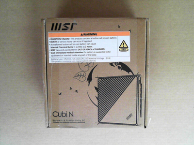 OPEN BOX - MSI Cubi N ADL Mini PC: Intel Celeron N100, Wi-Fi, Thunderbolt Type C, Black, Non-OS/Barebone: ADL-020BUS Cubi N Celeron N100, No OS, 3Y Warranty