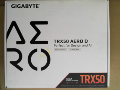OPEN BOX - GIGABYTE TRX50 AERO D (sTR5/ AMD/ TRX50/ E-ATX/ DDR5/ PCIe 5.0 M.2/ PCIe 5.0/ USB4 Type-C/Wi-Fi 7/ Marvell 10GbE/ Motherboard)