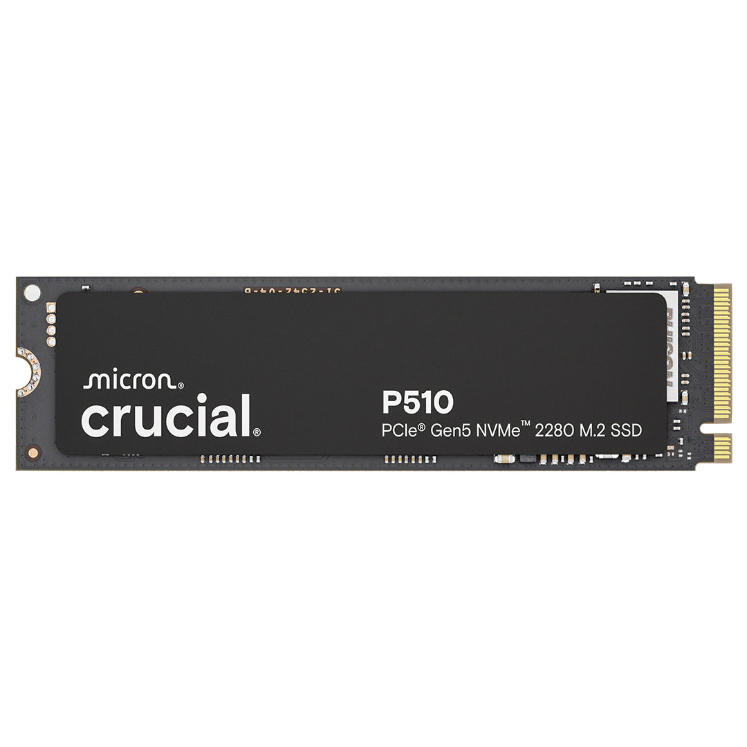Crucial P510 2TB Gen5 NVMe SSD, Up to 10,000 MB/s, PCIe 5.0 M.2 2280 SSD, Internal Solid State Drive, Compatible with Laptop, CT2000P510SSD8
