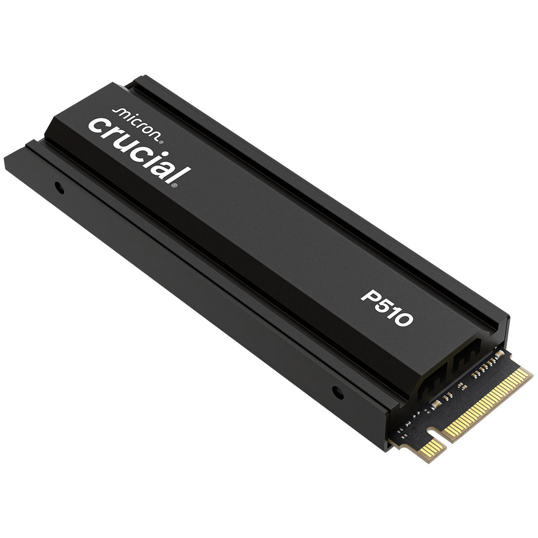 Crucial P510 2TB Gen5 NVMe SSD with Heatsink, Up to 11,000 MB/s, PCIe 5.0 M.2 2280 SSD, Internal Solid State Drive, Compatible with PS5 CT1000P510SSD5