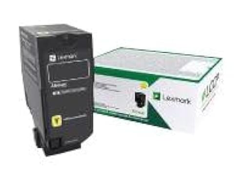 Lexmark Yellow Return Program Toner Cartridge for US Government, 7000 Yield (74C0SYG)