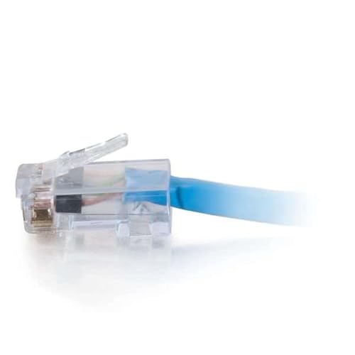 C2g 35ft Cat6 Non-Booted Network Patch Cable (Plenum-Rated) - Blue