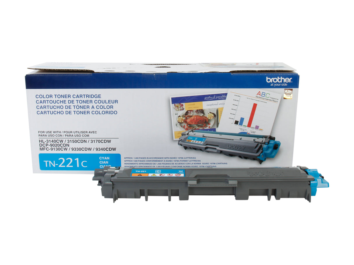 Brother TN221C Toner Cartridge - Cyan