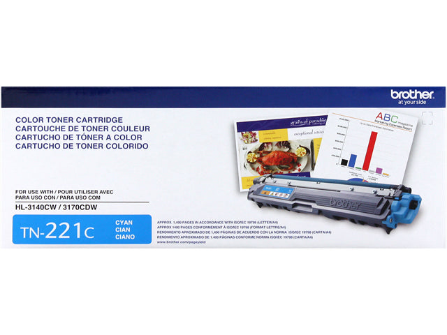 Brother TN221C Toner Cartridge - Cyan