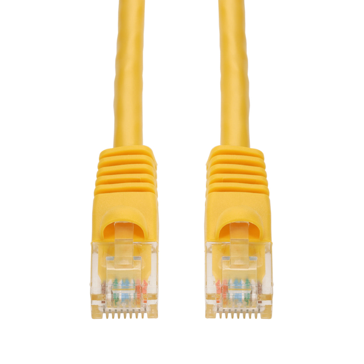 6ft Yellow CAT 6A PVC Ethernet Cable Snagless Bubble Boot RJ-45 M/M