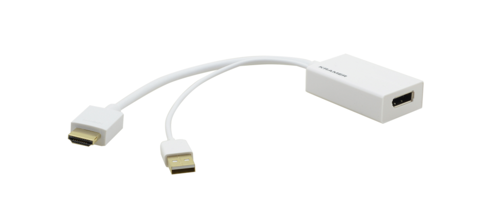 Kramer ADC-HM-DPF 4K HDMI Male To DisplayPort Female Adapter Cable