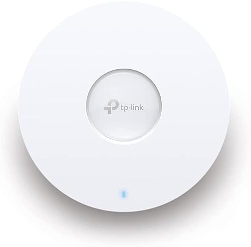 TP-Link Omada Business WiFi 6 AX5400 2.5G Ceiling Mount Access Point (EAP670) - Support Mesh, OFDMA, Seamless Roaming, HE160 & MU-MIMO, SDN Integrated, Cloud Access & Omada App, PoE+ Powered, White