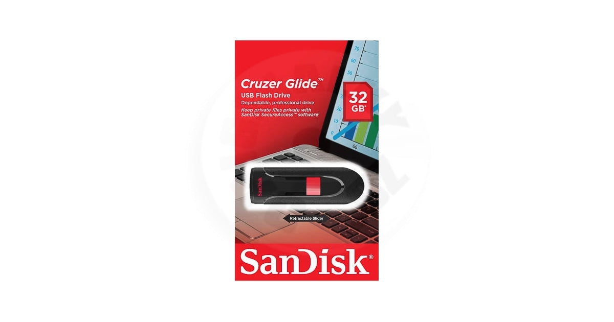 SanDisk Bulk (5 Pack) Cruzer Glide 32 GB X5 2.0/3.0 USB Flash Drive