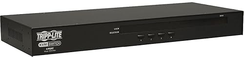 4-Port 1U Rackmount USB/PS2 KVM 4 Port