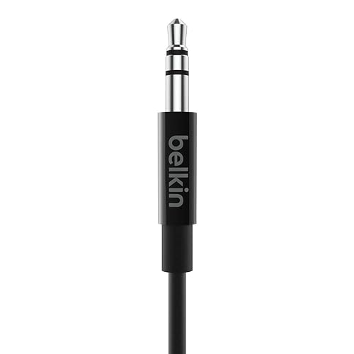 Belkin Rockstar USB-C to 3.5 mm Audio Cable, 3 Feet, Black (F7U079bt03-BLK) Black 3' USB-C to 3.5mm