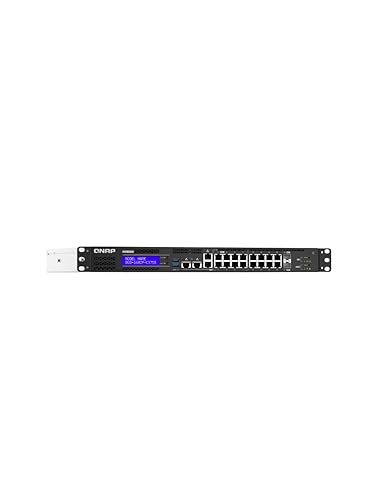 QNAP QGD-1602P-C3758-16G 18 Port Smart Edge PoE Switch with 2.5GbE and 10GbE Capability, Intel Atom C3758 CPU, 16gb ram 10 GbE Ports 16GB RAM