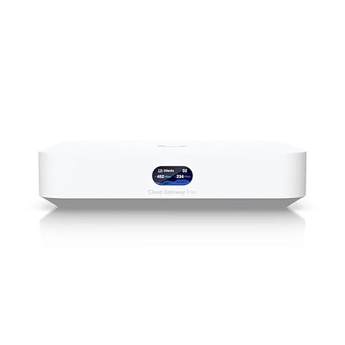 UBIQUITI UCG-MAX Cloud Gateway with 512 GB NVMe SSD Storage for NVR (UCG-MAX)