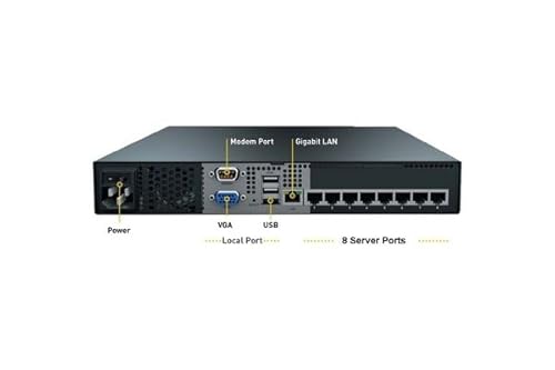 Raritan Dominion DLX2-108 KVM Switchbox - 8 Computer(s) - 1 Local User(s) - 1 Remote User(s) - 1920 x 1200-1 x Network (RJ-45) - 3 x USB1 x VGA - Rack-mountable - 1U