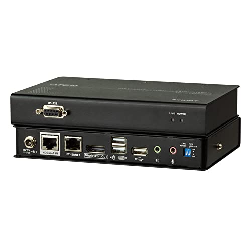 VanCryst USB DisplayPort HDBaseT 2.0 KVM Extender (4K@100 m) - 1 Computer(s) - 1 Remote User(s) - 492.13 ft Range - 4K - 4096 x 2160 Maximum Video Resolution - 4 x Network (RJ-45) - 4 x USB - DisplayP