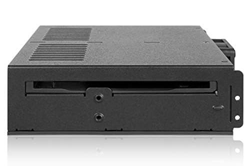 ICY DOCK 4 Bay 2.5 SAS/SATA HDD & SSD Hot Swap Cage for External 5.25 Bay | ExpressCage MB324SP-B Black