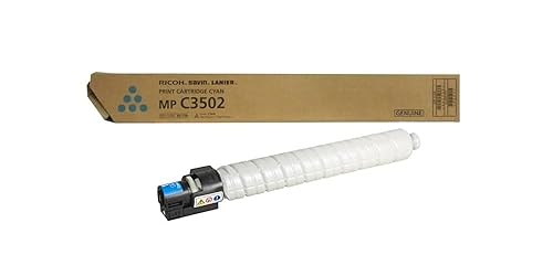 Ricoh MPC3502 Cyan 18000 Page Yield Toner Cartridge for Aficio MP C3502 / MP C3002G Multifunction Printers 841650