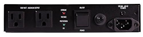 Furman AC-215A Compact Power Conditioner with Auto-Resetting Voltage Protection - Black