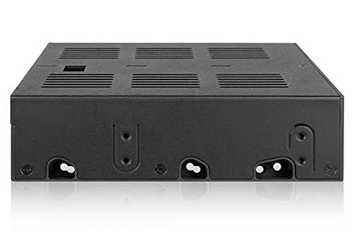 ICY DOCK 2 x 2.5 SAS/SATA HDD/SSD Mobile Rack +3.5 Slot for External 5.25 Bay | ExpressCage MB322SP-B 2 Bay Hdd Cage