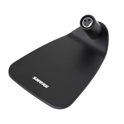 Shure Centraverse CVD Desktop Base for 12 and 18 Gooseneck Microphones - Black, with Attached 12' XLR Cable XLR (CVD-B)