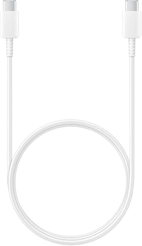 Samsung Galaxy Official (1m, White) USB-C to USB-C, Type-C to C Data Cable, Charging Cable, Compatible with Samsung 45W Supper Fast Charging, EP-DN975BWEGCA