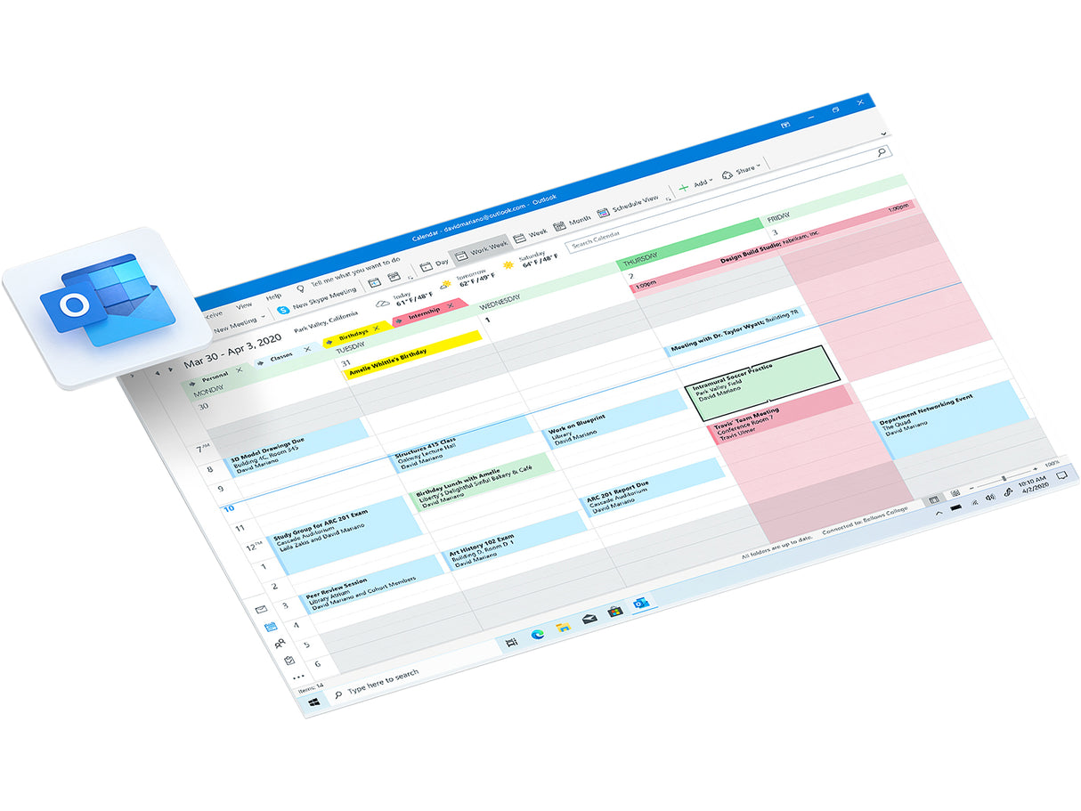 Microsoft 365 Personal | 12-Month Subscription, 1 person | Premium Office apps | 1TB OneDrive cloud storage | PC/Mac Keycard | French