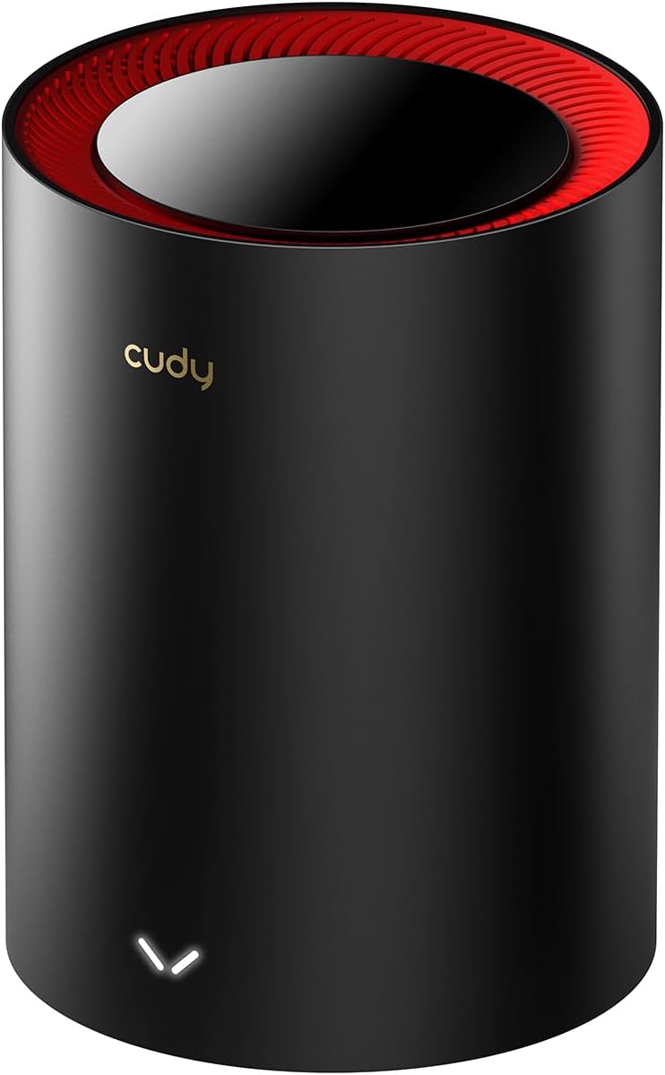 Cudy M30001-PACK Wi-Fi 6 2.5G Mesh System Wireless Router & Extender - Covers Up To 2500 Sq. Ft. - Black