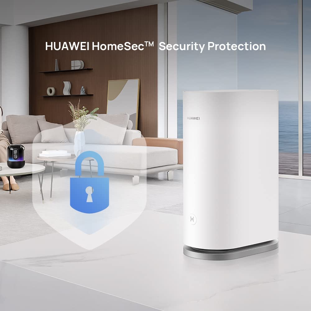 HUAWEI WiFi Mesh7 WiFi System, Speed up to 6600 Mbps, Tri-Band WiFi 6 Router + Satellite, AX6600 for up to 600 m² Coverage, Smart Roaming for Multiple Levels, 2 Pack, White