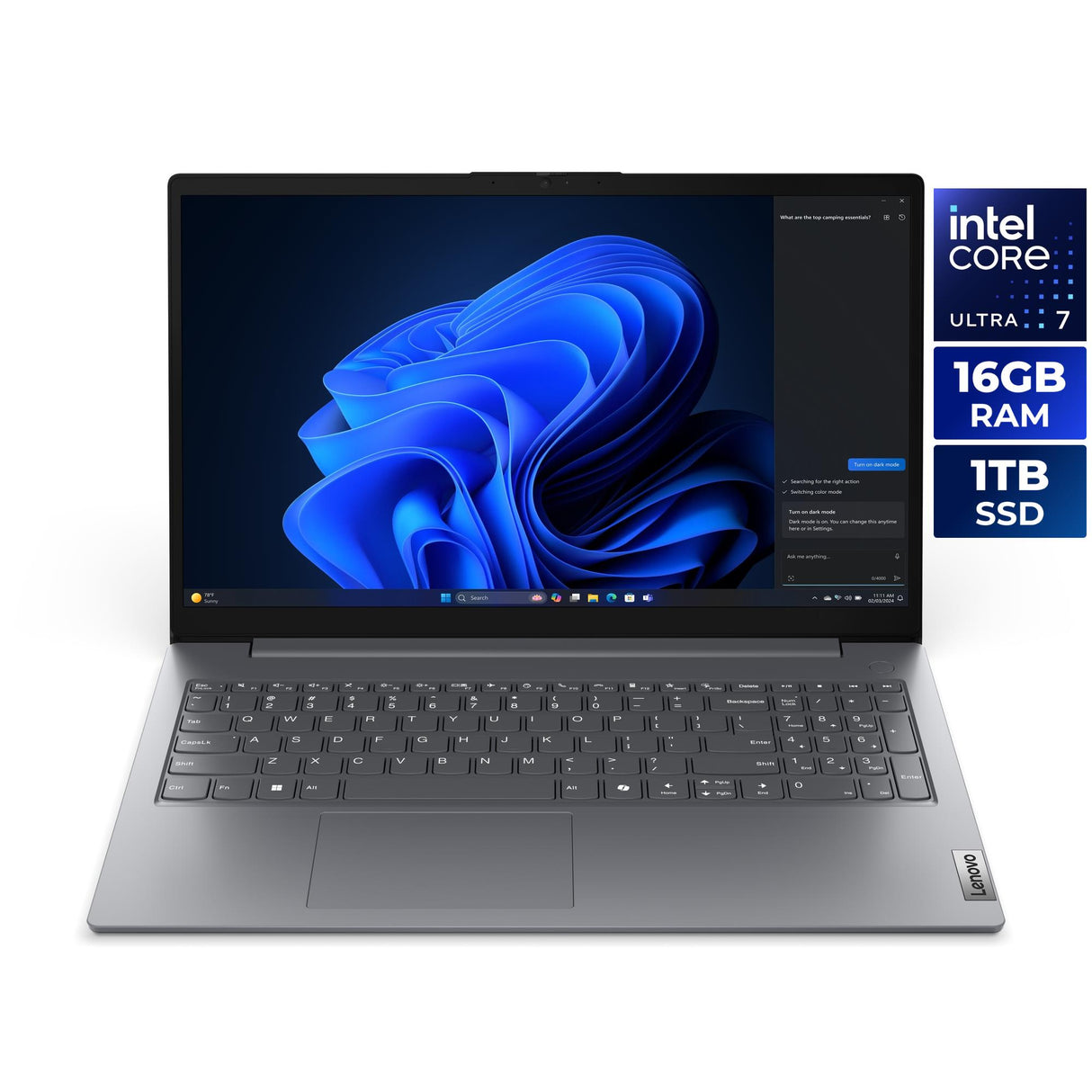 Lenovo V15 15.6 Gen 5 Intel Core 7 240H Laptop 16GB RAM 1TB SSD Windows 11 Home (83HFA08GUS)