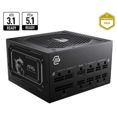 Msi MAG 750W Power Supply - Internal - 120 V AC 230 V AC Input - 5 V DC 3.3 V DC 12 V DC -12 V DC 5 V SB Output - 750 W - Active PFC - 1 +12V Rails - 1 Fan(s) - NVIDIA SLI Supported - 90% Efficie