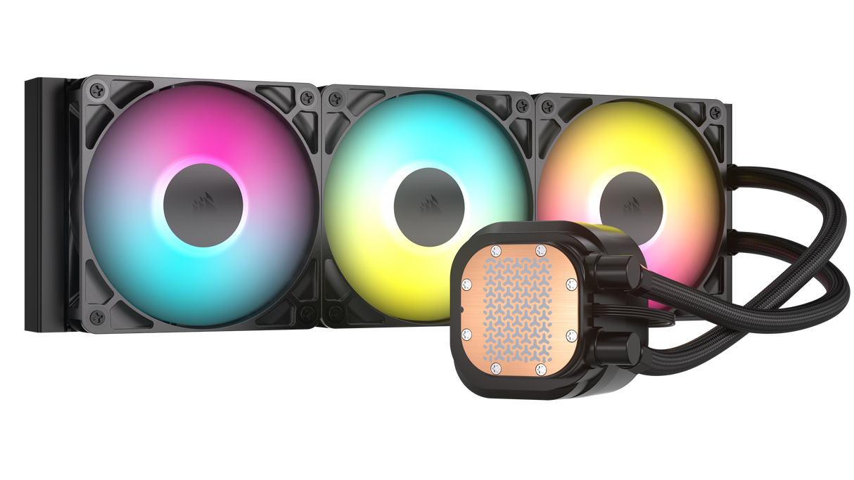 CORSAIR NAUTILUS 360 RS ARGB Liquid CPU Cooler – RS120 ARGB Fans – Fits Intel® LGA 1851, AMD® AM5/AM4 – Simple Daisy-Chain Connections - Direct Motherboard Connection