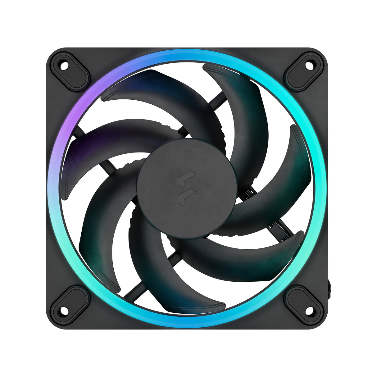 Fractal Design Momentum 12 RGB PWM Black 120 mm ARGB LED FDB (Fluid Dynamic Bearing) PC Case Fan