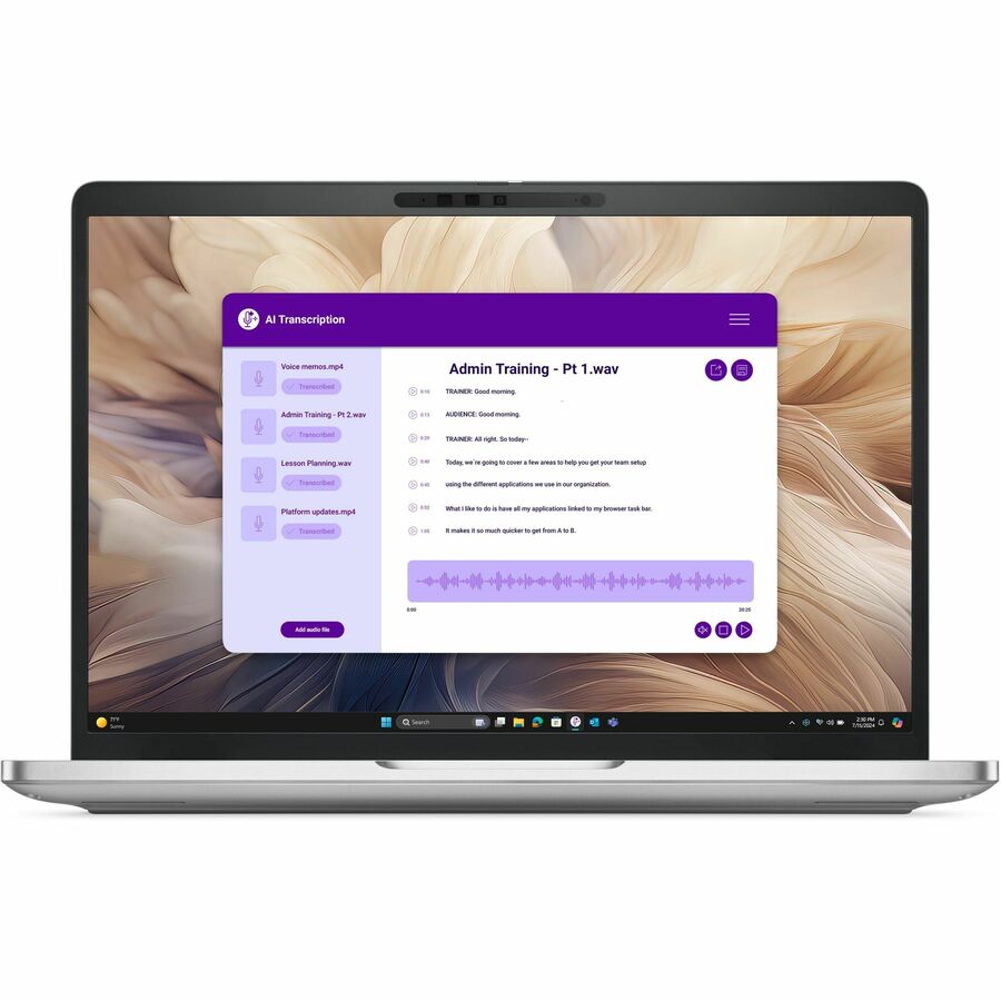 Dell Pro 13 Plus PB13250 13.3" Touchscreen Convertible 2 in 1 Notebook - Full HD Plus - Intel Core Ultra 7 265U - vPro Technology - 16 GB - 512 GB SSD - English (US) Keyboard - Intel Chip - 1920 x 1200 - Windows 11 Pro - Intel