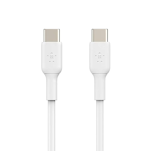 Belkin Boost Charge USB-C to USB-C Cable (USB Type-C Fast Charge Cable for Samsung, Pixel, iPad Pro and More) 2 m, White