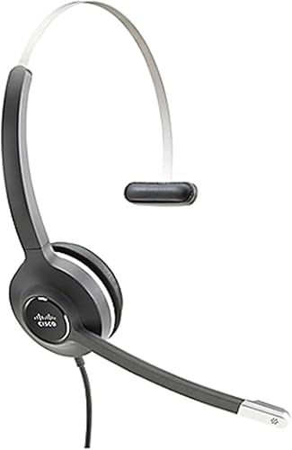 Cisco Headset 531, Wired Single On-Ear Quick Disconnect with USB-A Adapter, Charcoal, 2-Year Limited Liability Warranty (CP-HS-W-531-USBA=)